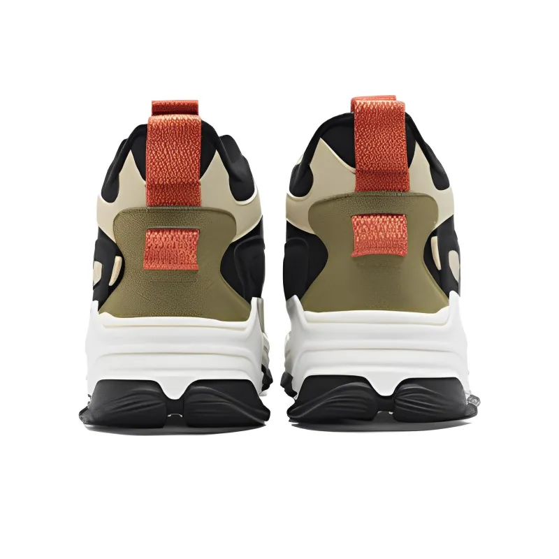 XTEP Red Rock 2.0 Anti Slip Wear Resistant Mid Top Sports Casual Shoes Men's Black Yellow-3
