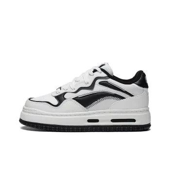 LiNing Future C1 Durable Breathable Low Top Skateboard Shoes Women's White Black