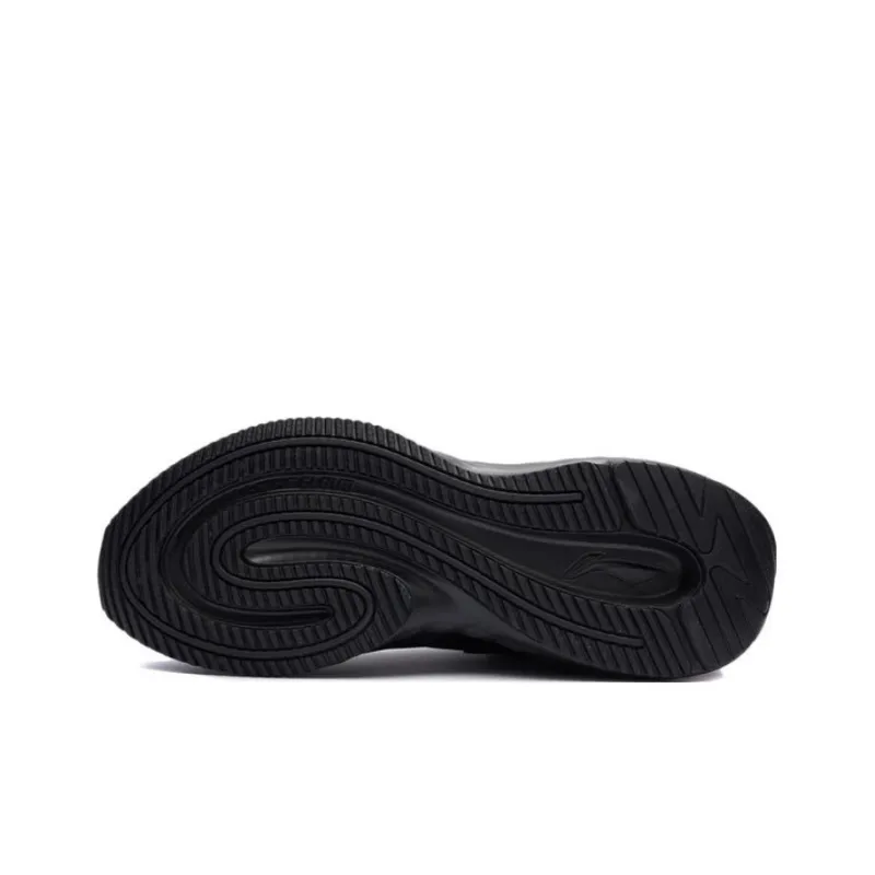 LiNing Cloud Shield Wear Resistant Slip Resistant Low Top Running Shoes Men's Black-3