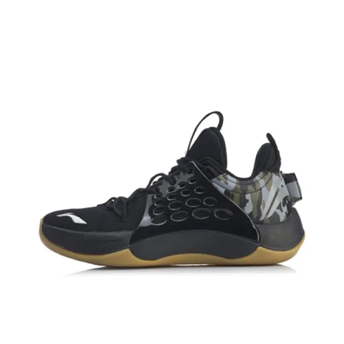 LINING SONIC 7 LOW Men's Basketball Shoes - Black/Brown