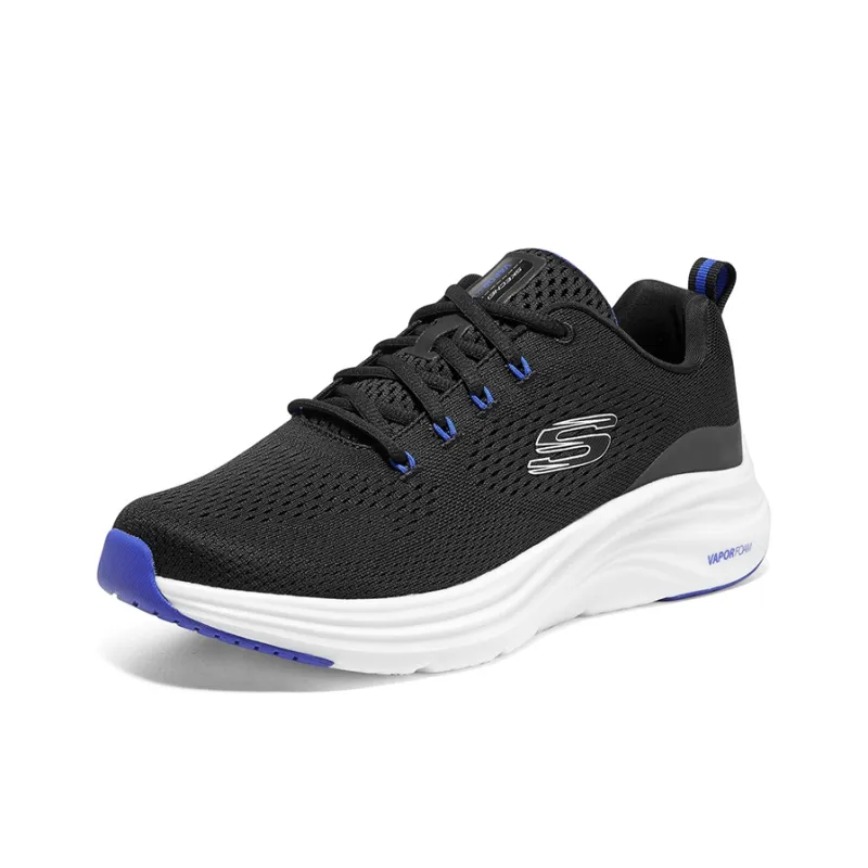 Skechers Vapor Foam Casual Shoes Men Low Top Black/White/Blue-2