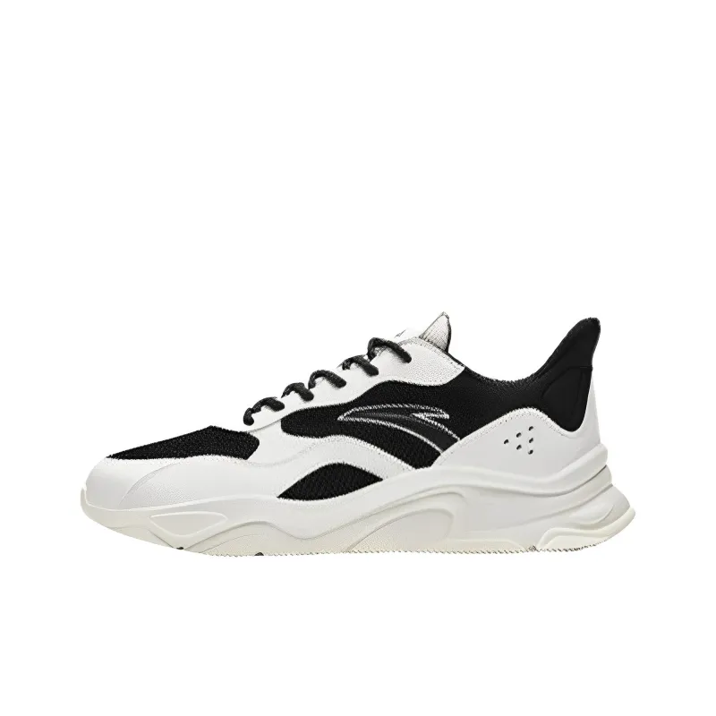Anta Little Millennium Anti Slip Wear Resistant Low Top Casual Shoes Men's White Black-0