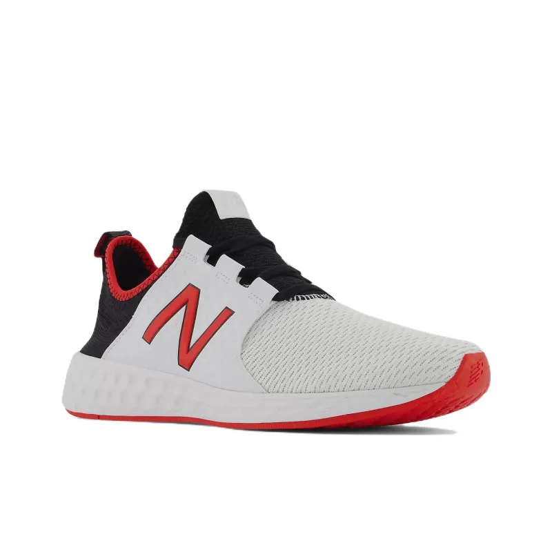 New Balance NB Fresh Foam Cruzv1 Running Shoes Men Low-Top White/Black/Red-2