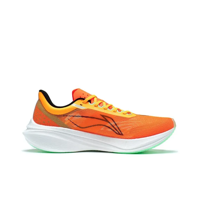 LiNing Feidian 3 Challenger Durable Breathable Low Top Marathon Running Shoes Men's Neon Bright Orange-1