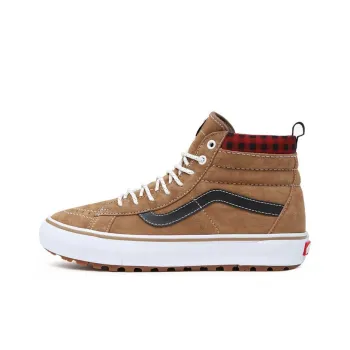 Vans Sk8 Hi MTE 1 Plaid Brown Red