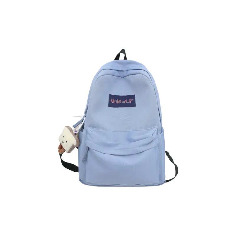 OURFUN Oxford Backpack Regular Unisex Black/Light Blue/Pink/Red/Navy Blue-2