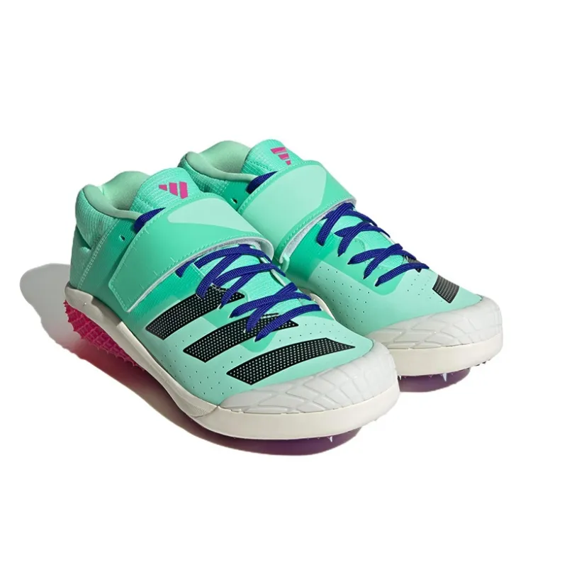 Adidas Adizero Javelin Anti Slip And Wear Resistant Lightweight Low Top Running Shoes Unisex Green Black-2