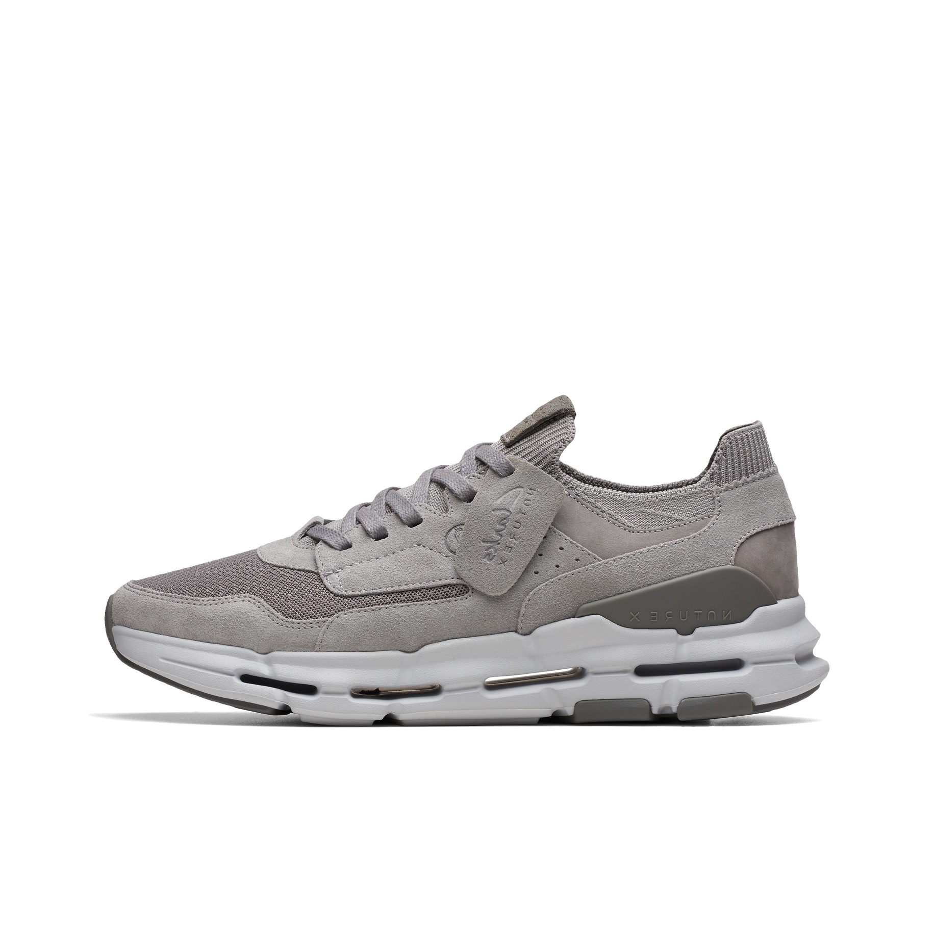 Clarks grey sneakers discount