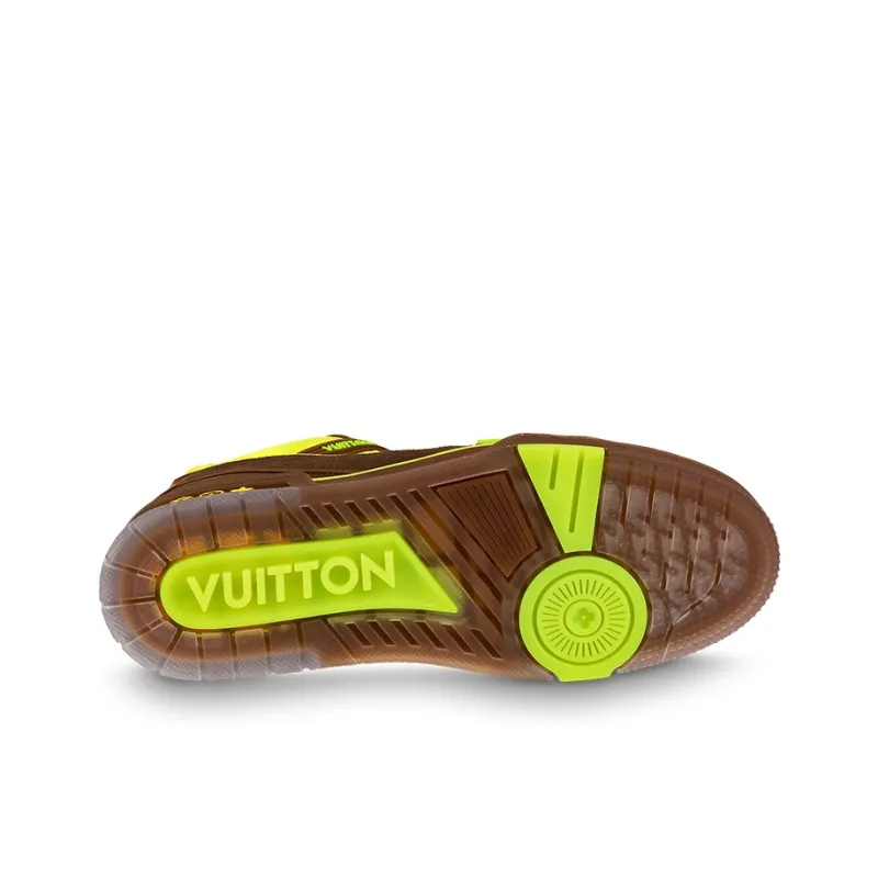 LOUIS VUITTON Trainer Yellow Brown-4