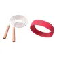 [Jump Rope Headband Sports Suit]Malt Orange+Red