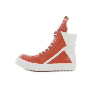 RICK OWENS Strobe Geobasket High Orange Milk White