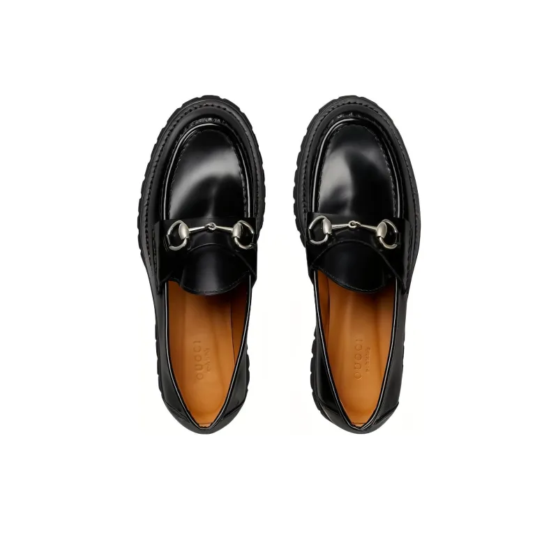 GUCCI Women's Horsebit Loafer 'Black' Women's-3