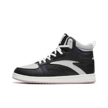Anta Street Naughty Warm Slip Resistant High Top Skateboard Shoes Women's Black