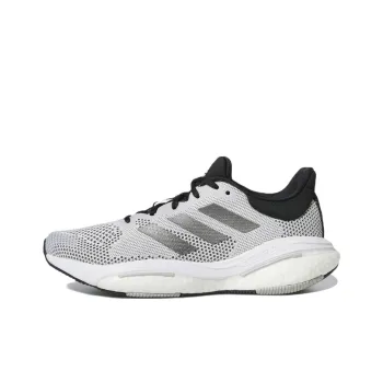Adidas Solar Glide 5 Anti-Slip And Wear-Resistant Breathable Low-Top Running Shoes Women's Gray Black