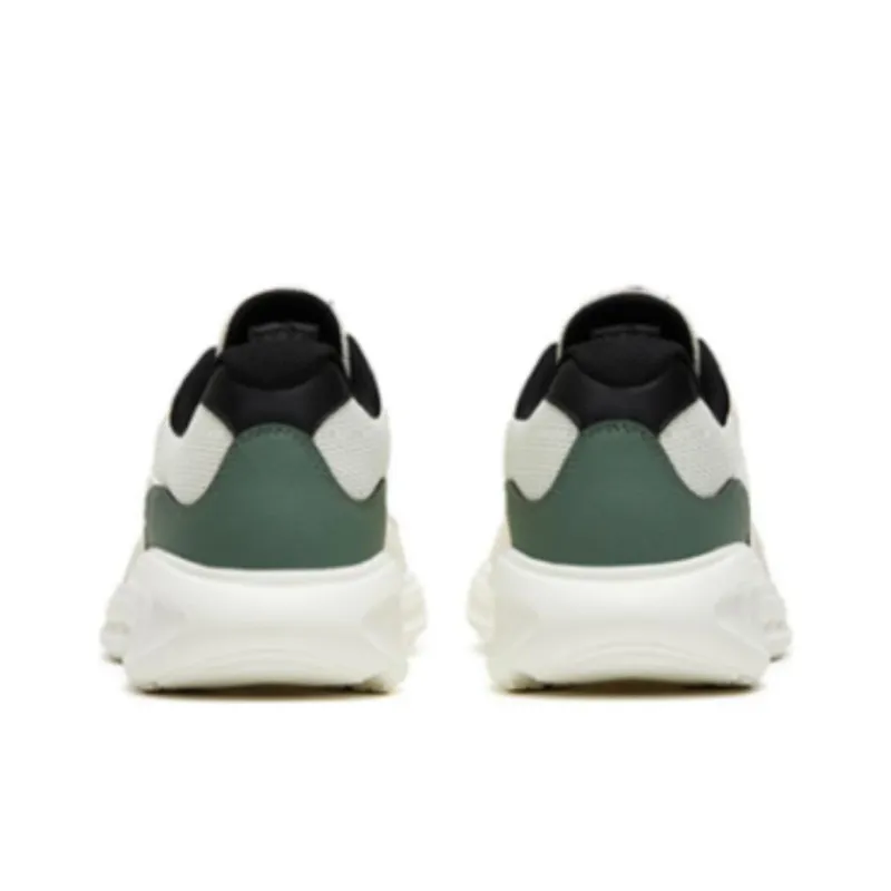 Anta Nebula Cushioning, Slip Resistant, And Abrasion Resistant Low Top Casual Running Shoes Men's White Gray Green-4