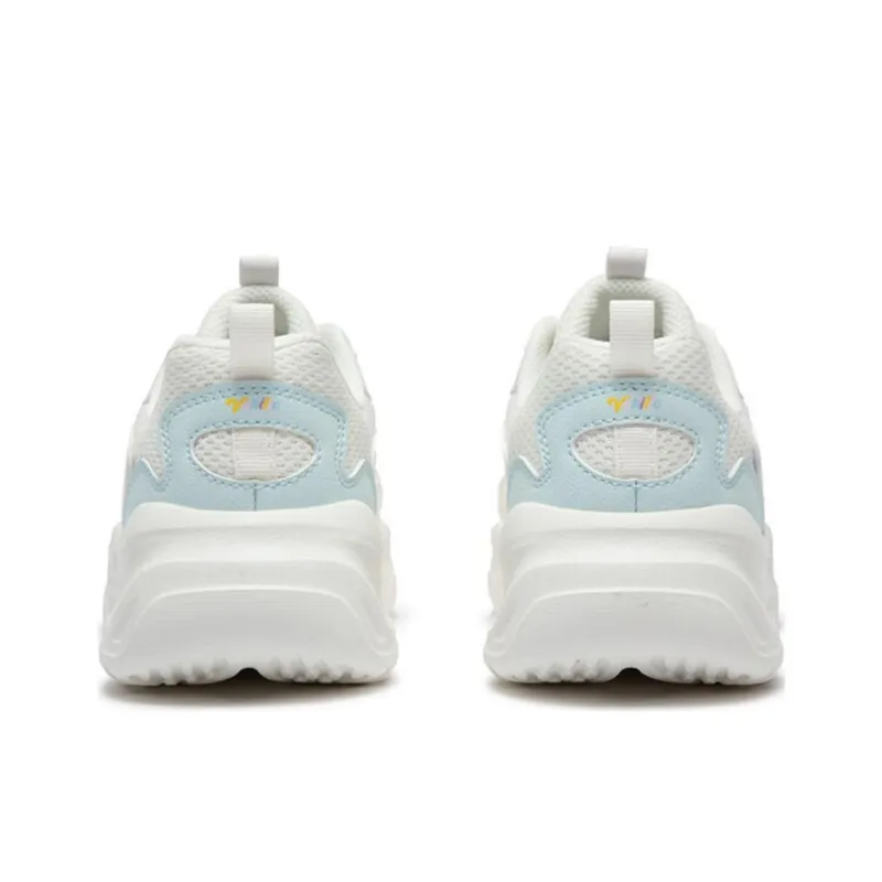 361° Abrasion Resistant Breathable Low Top Casual Shoes Women's White Purple-3