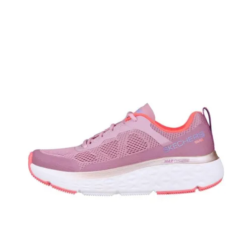 Skechers Max Cushioning Delta Cushioning Breathable Low-Top Running Shoes Women's Pink