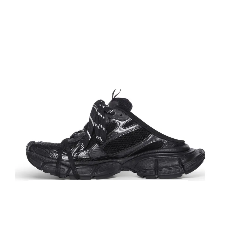 Balenciaga 3XL Mules 'Black Mesh And Polyurethane' Women's-0