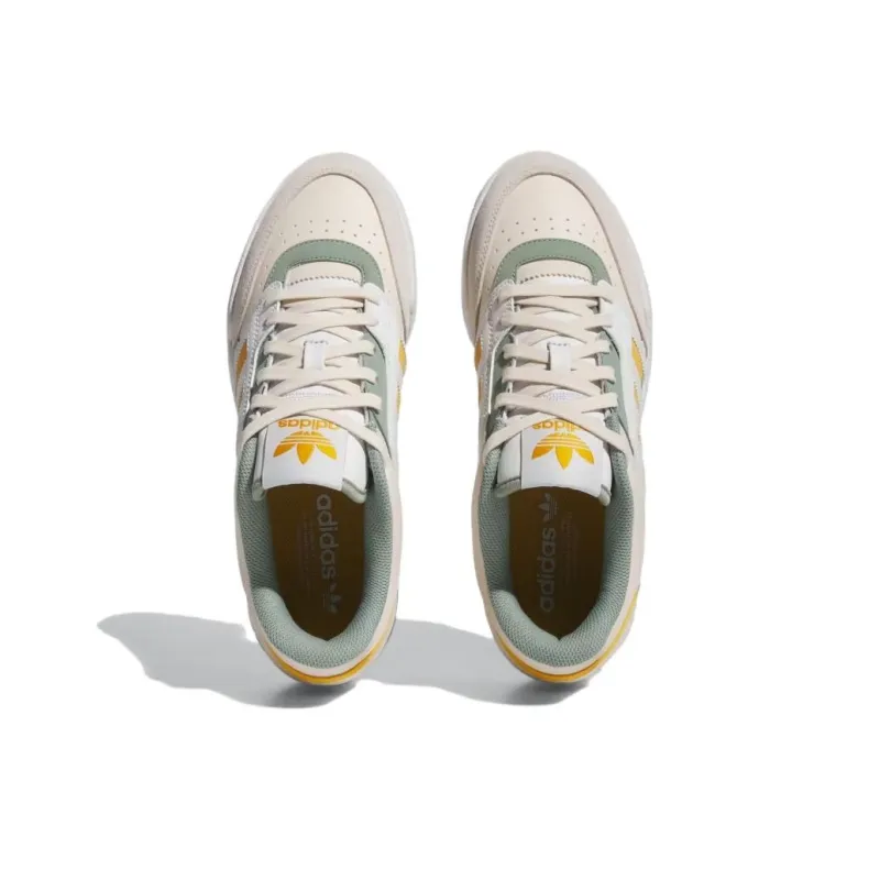 Adidas Originals Drop Step Low Shoes 'Crystal White Yellow Silver Green'-3