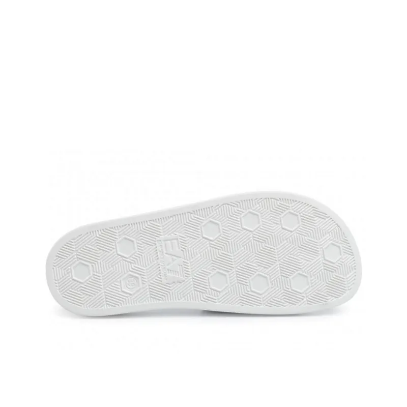 EMPORIO ARMANI EA7 Quiet Slide Slippers Unisex White-4