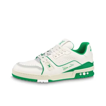 LOUIS VUITTON Trainer Low Top Stylish Skateboarding Shoes Men's Green