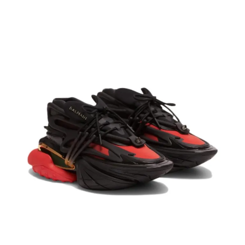 BALMAIN Unicorn Low 'Black Red'-2