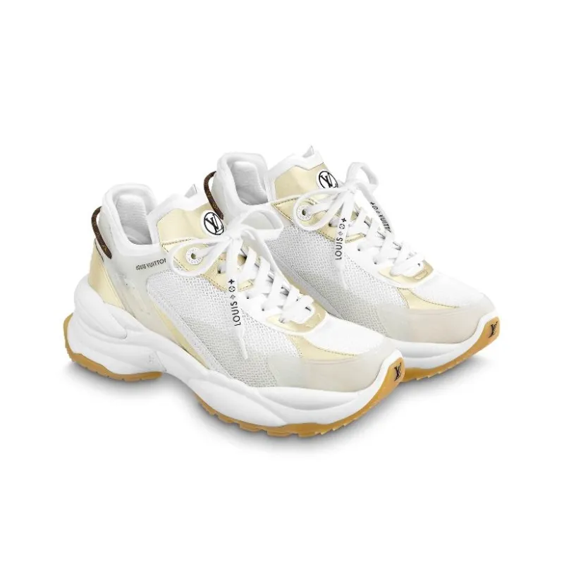 LOUIS VUITTON Lv Run 55 Trainers 'White Gold' Women's-2