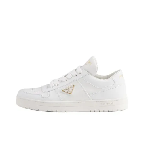 PRADA Downtown Low Top Skateboard Shoes Women's White