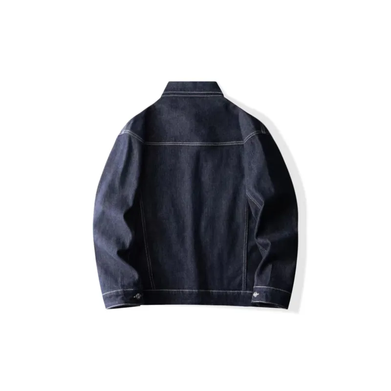 WILD LEADER Denim Jacket Unisex Blue-1