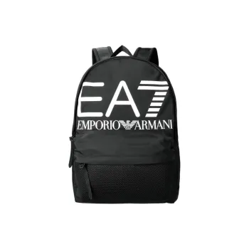 EMPORIO ARMANI EA7 Polyester Backpack Large Size Unisex Black