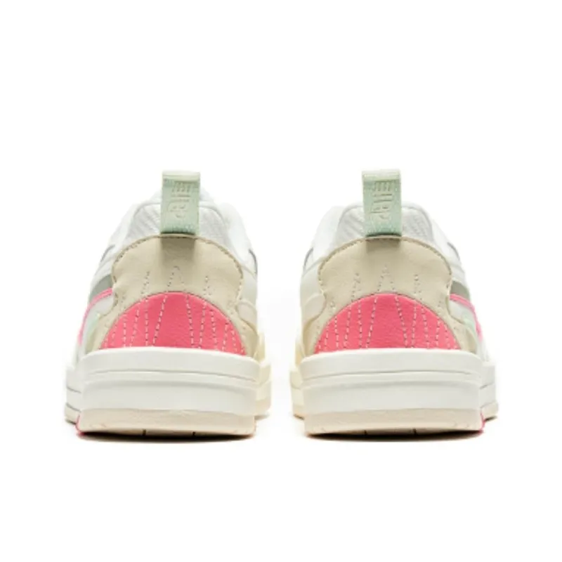 Erke Chao Yang Abrasion Resistant Breathable Low Top Skateboard Shoes Women's Microcrystal White Blast Pink-3