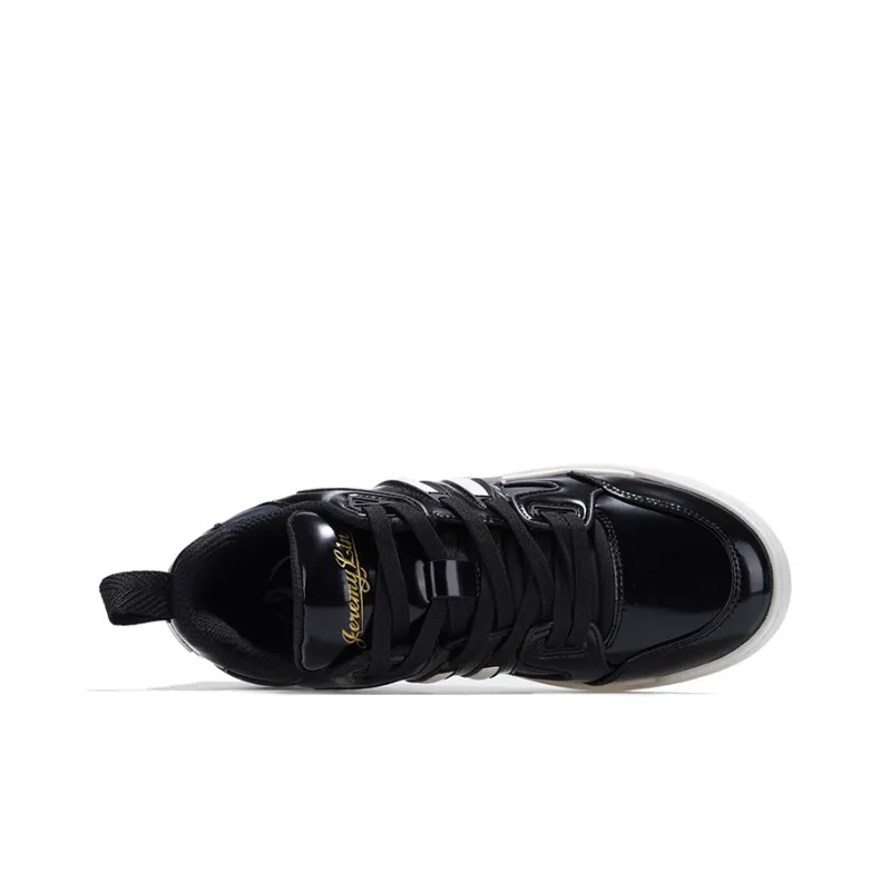 LINSHUHAO x Palladium Pallaslam Anti Slip Wear Resistant Low Top Skateboard Shoes Women's Black White-2