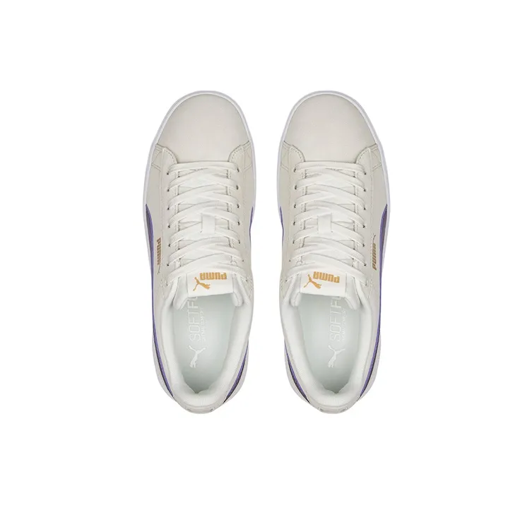 PUMA Vikky V3 Anti-Slip Wear-Resistant Low-Top Skateboard Shoes Women's Gray Purple-3