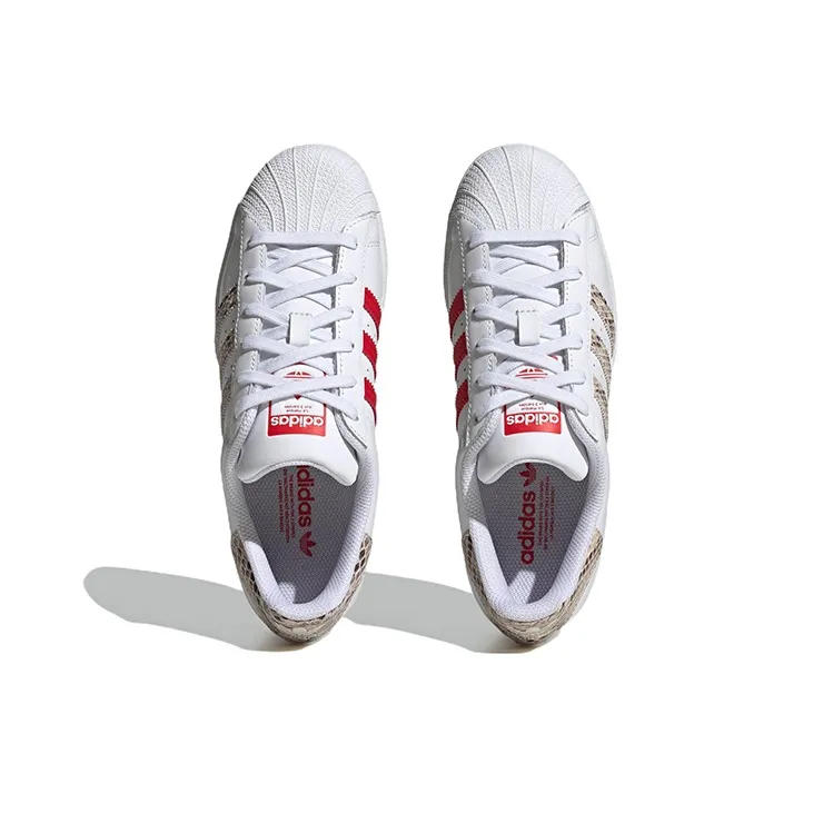 Adidas Superstar White Snakeskin Women's-4