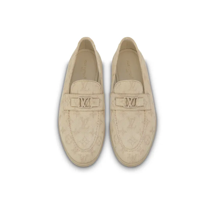 LOUIS VUITTON Estate Loafers Shoes 'Beige Monogram'-3
