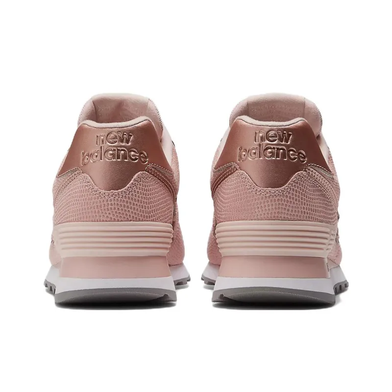 New Balance 574 Snakeskin Pink Women's-4