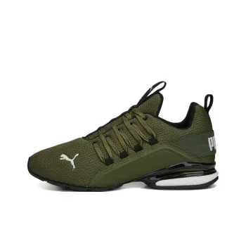PUMA Axelion Refresh Anti-Slip Wear-Resistant Low-Top Running Shoes Green