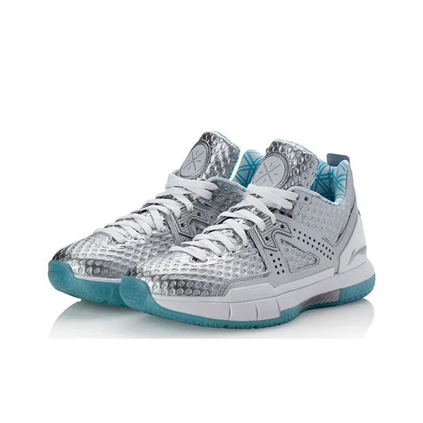 LiNing WOW 5 Way Of Wade 5 Low Top Basketball Shoes Men's Silver White-1