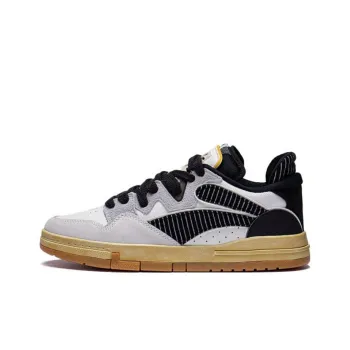 DISHINI x LiNing Wei Wu PRO OSWALD Durable Breathable Low Top Skateboard Shoes White Black