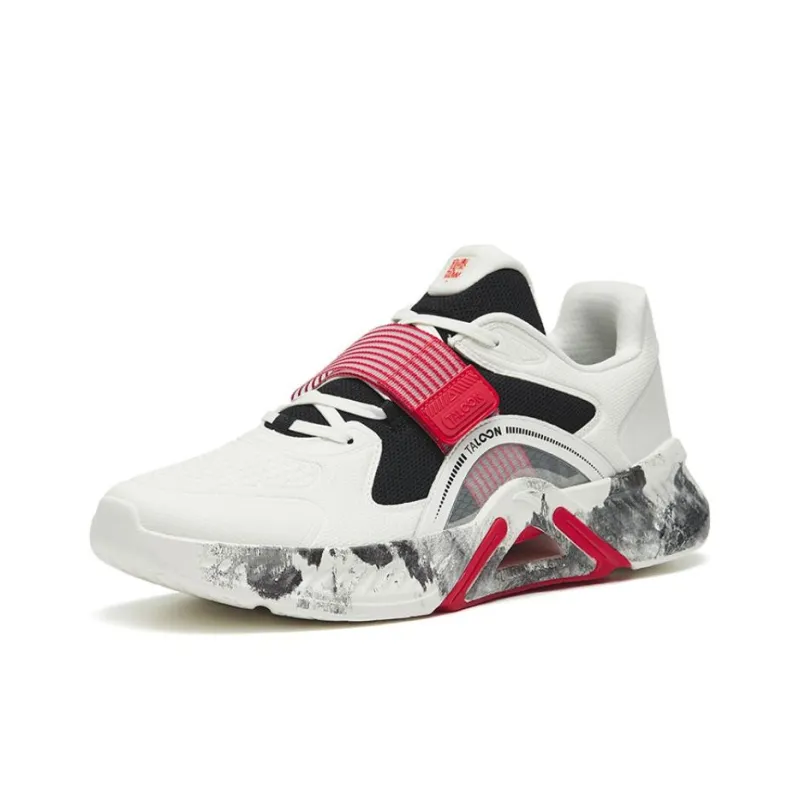 Anta Variety Training Collection Stable As A Mountain Pro Low Top Training Shoes White Black Red-1