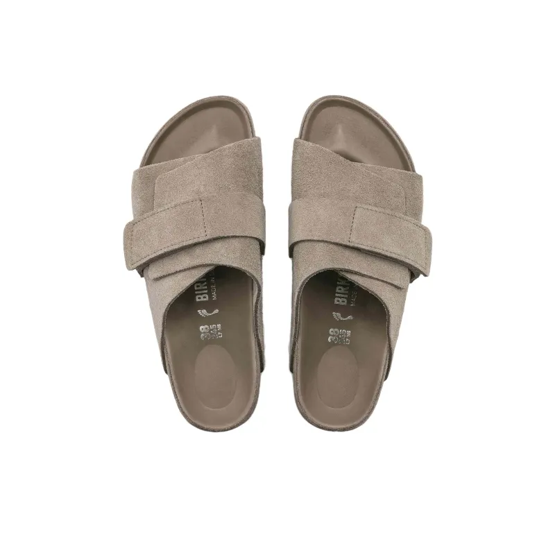 Birkenstock Kyoto Suede Leather Sandals 'Gray Taupe'-2