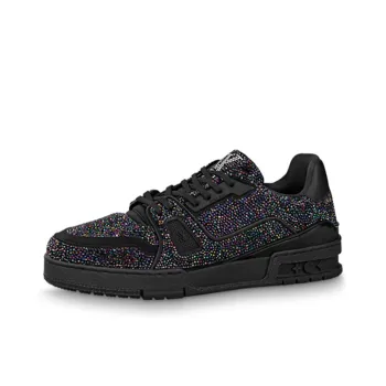 LOUIS VUITTON LV Trainer Black Crystals