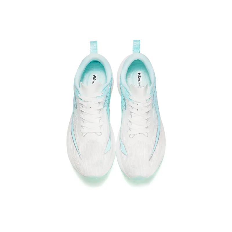 WEIMING Low Top Running Shoes Unisex White Jade Blue-4
