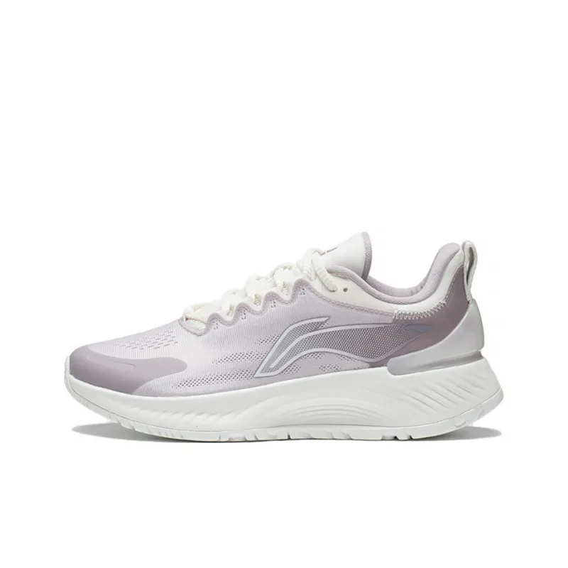 LiNing YueYing Element Shock Absorbers Low Top Running Shoes Women's Lotus Root Powders Purple-0