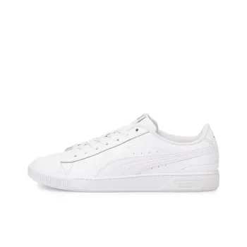 PUMA Vikky V3 Leather Anti Slip Wear Resistant Low Top Skateboard Shoes Women's White