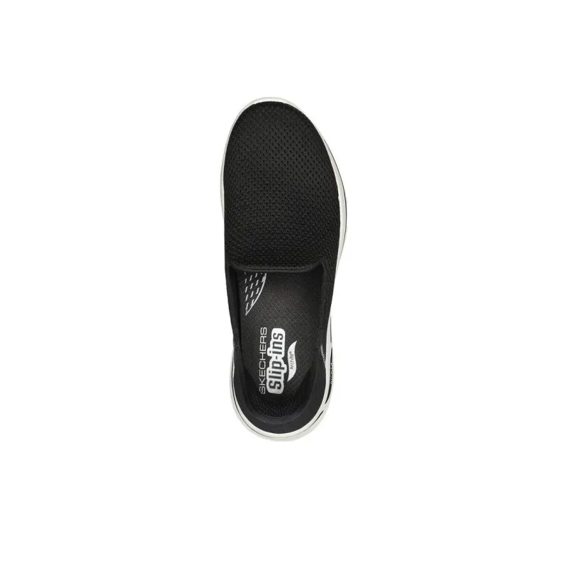 Skechers Go Walk Arch Fit Hands Free Slip-Ins Durable Breathable Low-Top Casual Shoes Women's Black-3