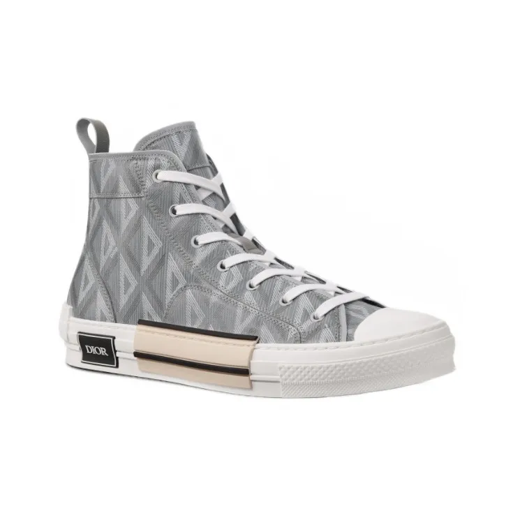 DIOR B23 High Top Gray Cd Diamond-2