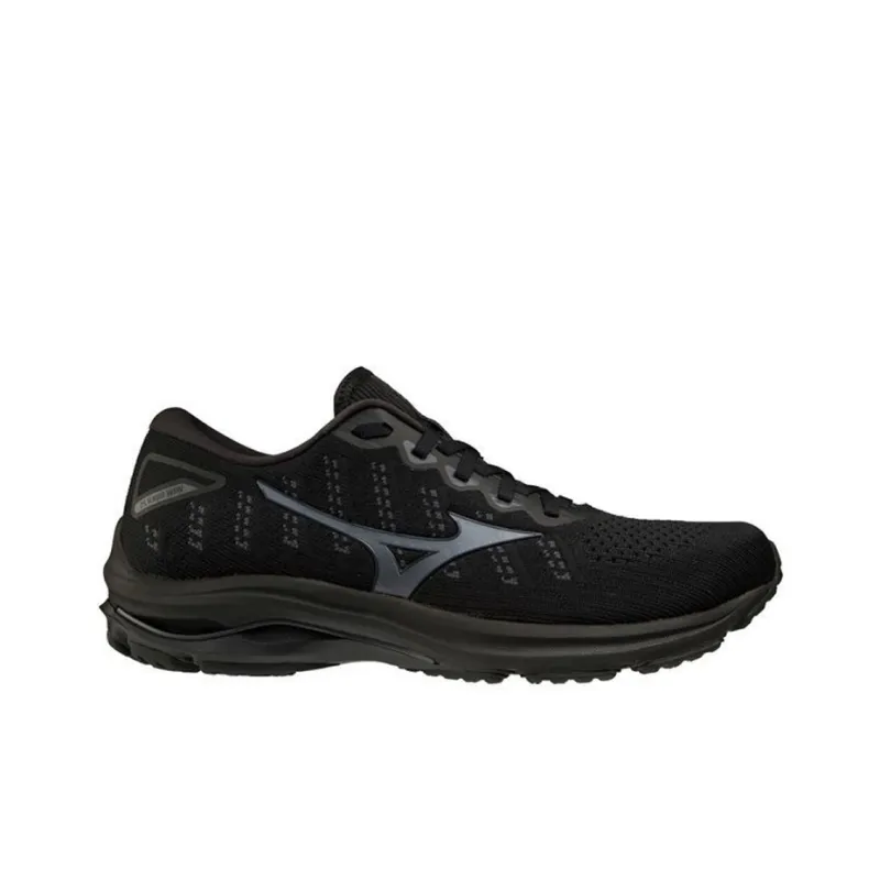 Mizuno Wave Rider 25 Waveknit 'Black Dark Grey'-1