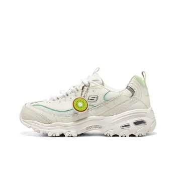 Skechers D'Lites 1.0 Shoes 'Cream White Green' Women's