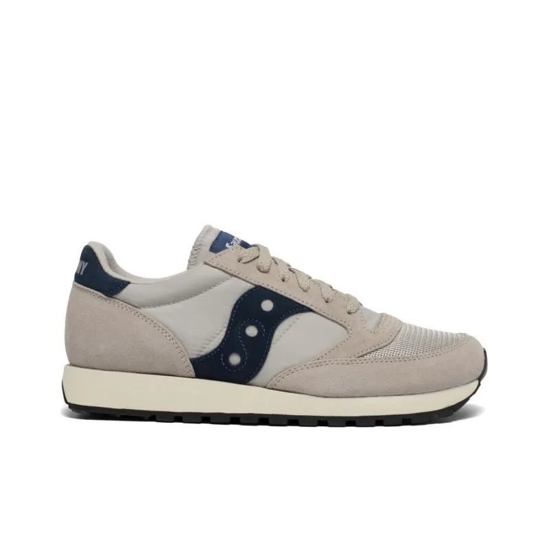 Saucony Jazz Original Original Vintage Wear-resistant And Lightweight Low-Top Running Shoes Ash Marine Blue-1
